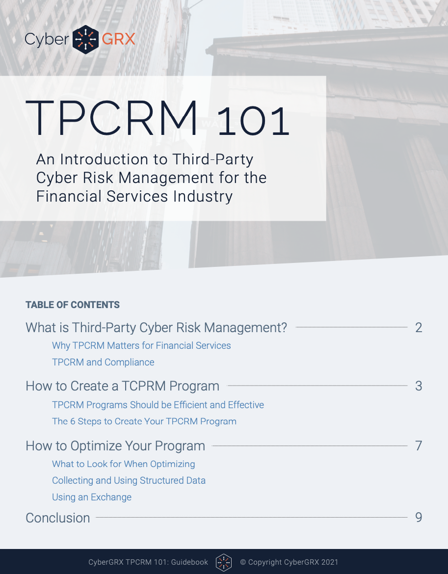 tpcrm 101 in financial services